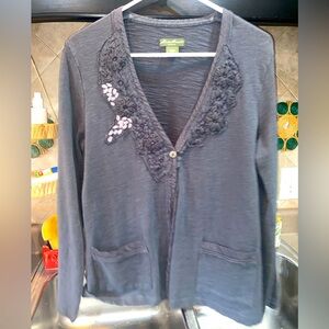 Eddie Bauer Cardigan Button Down Shirt - Size LT